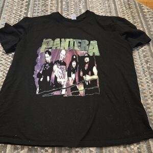 Black Graphic Band T-Shirt Featuring Pantera Mens Xl Like New